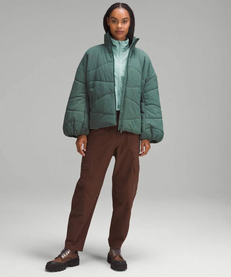 Lululemon Wave-Quilt Isolerade Jackor Dam Mörkgröna Sverige | PWKVCD062