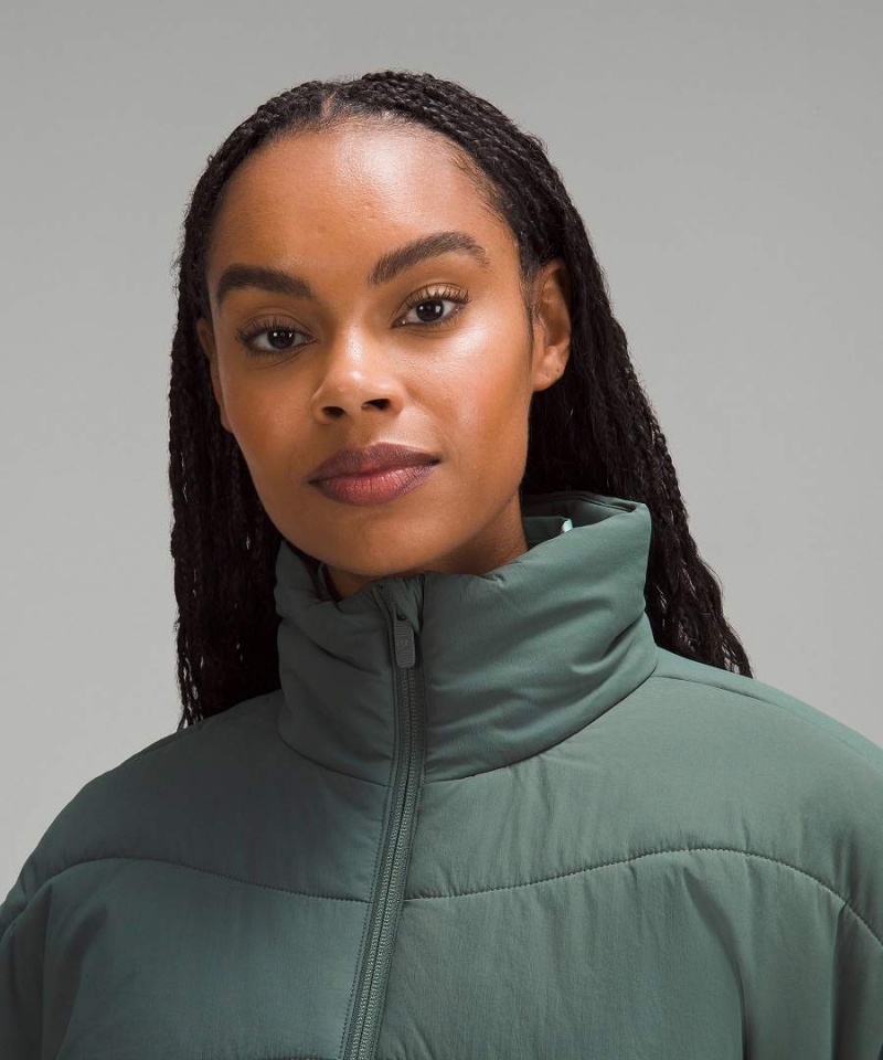 Lululemon Wave-Quilt Isolerade Jackor Dam Mörkgröna Sverige | PWKVCD062