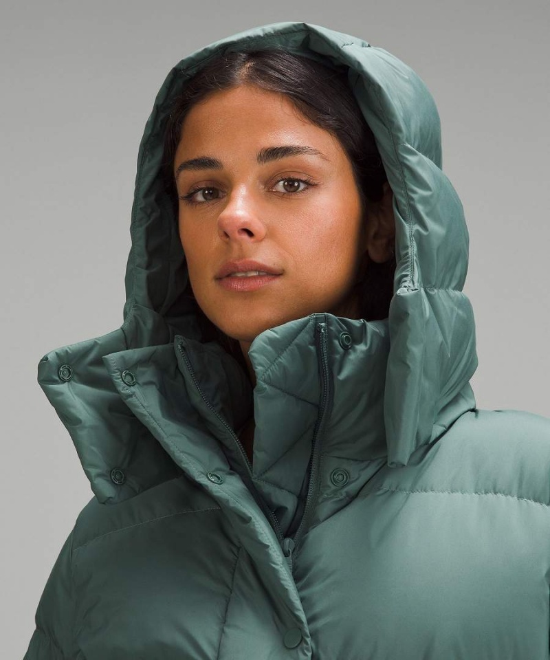 Lululemon Wunder Puff Long Dunjackor Dam Mörkgröna Sverige | YDQBJE045