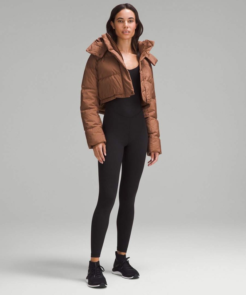 Lululemon Wunder Puff Super-Cropped Dunjackor Dam Bruna Sverige | QTLKEY263