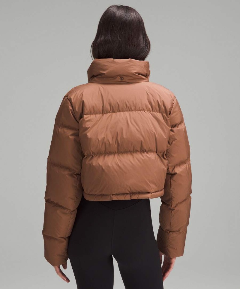 Lululemon Wunder Puff Super-Cropped Dunjackor Dam Bruna Sverige | QTLKEY263