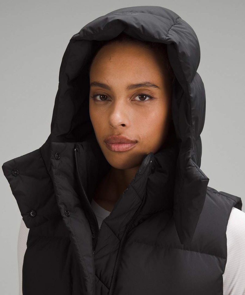 Lululemon Wunder Puff Super-Cropped Väst Dam Svarta Sverige | EGXMLR682