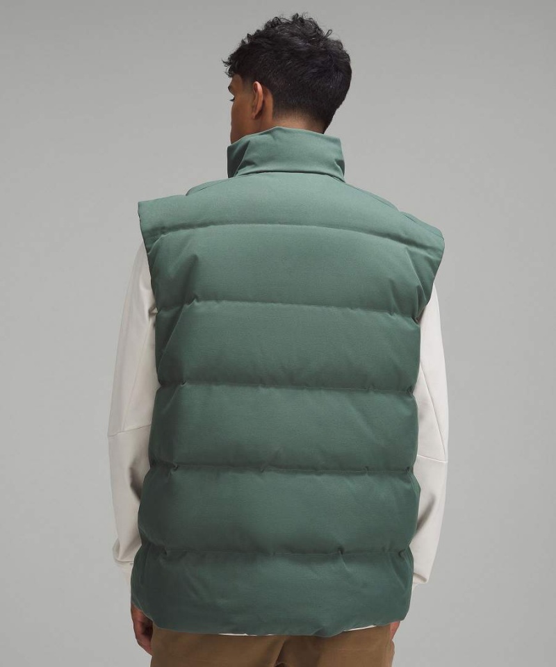 Lululemon Wunder Puff Tech Canvas Väst Herr Mörkgröna Sverige | PUKBTZ421