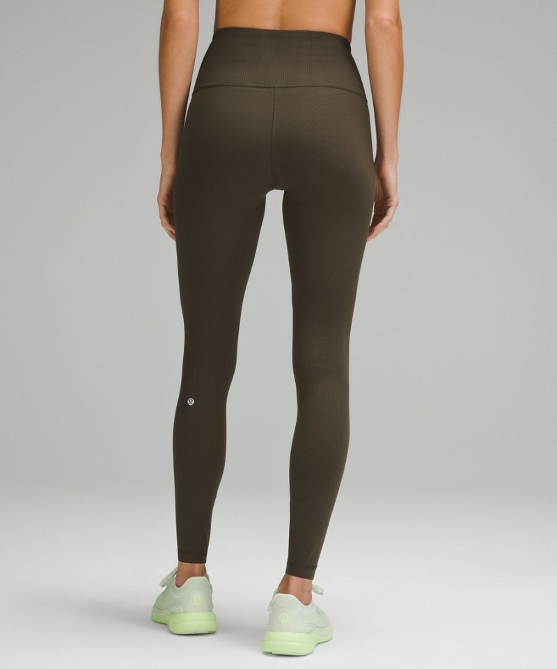 Lululemon Wunder Train High-Rise Räfflad 28