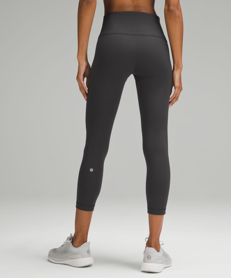 Lululemon Wunder Train High-Rise Räfflad Crop 23