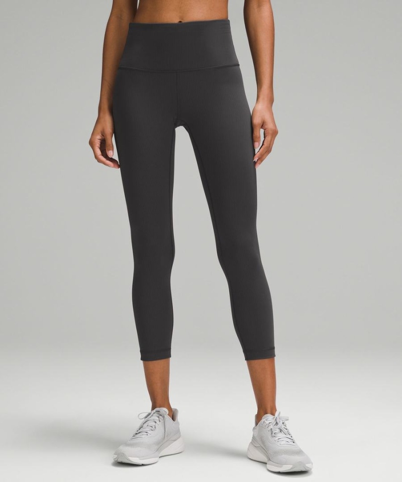 Lululemon Wunder Train High-Rise Räfflad Crop 23\