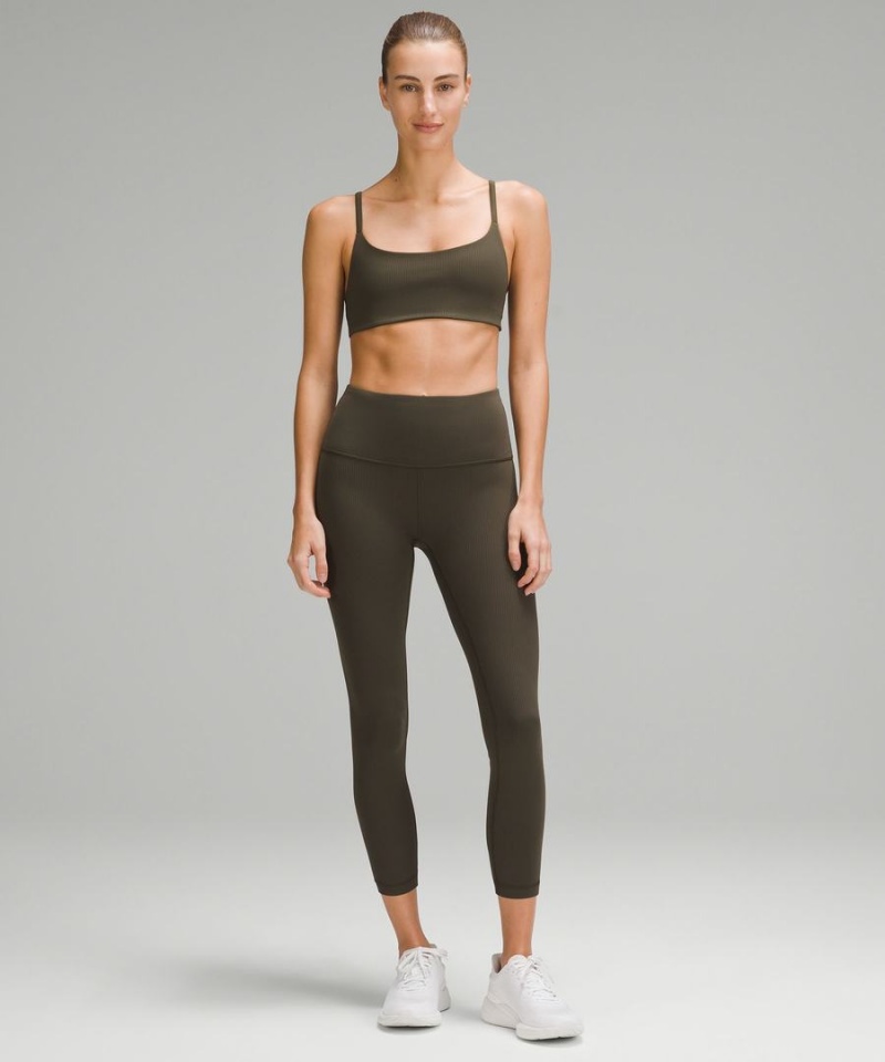 Lululemon Wunder Train High-Rise Räfflad Crop 23