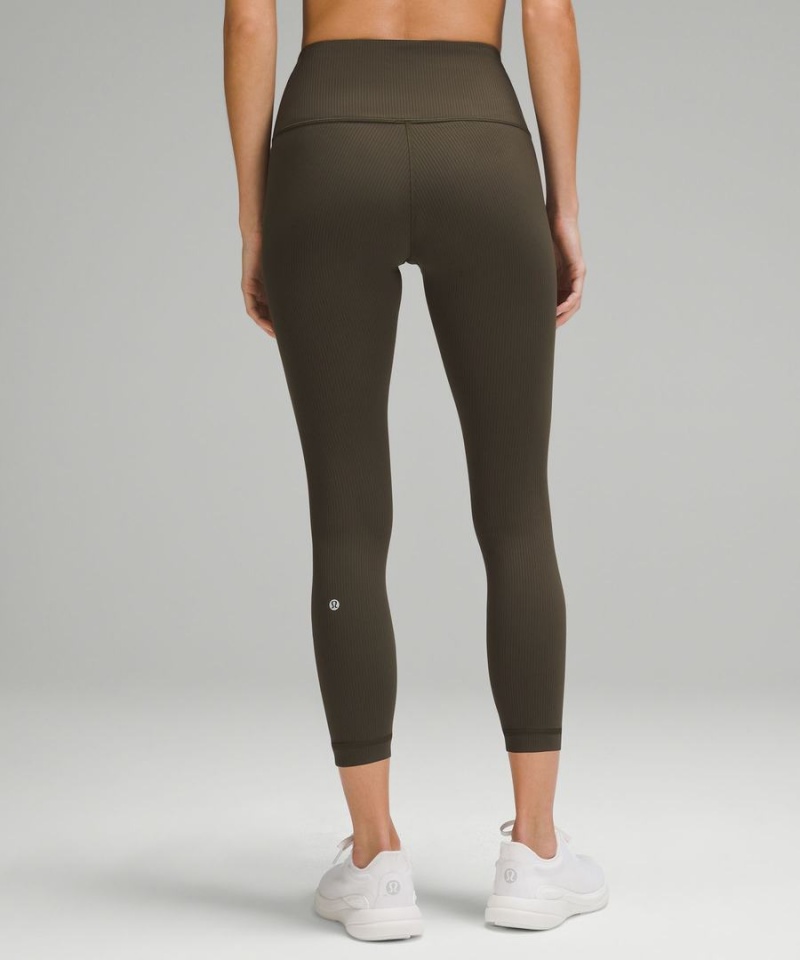 Lululemon Wunder Train High-Rise Räfflad Crop 23