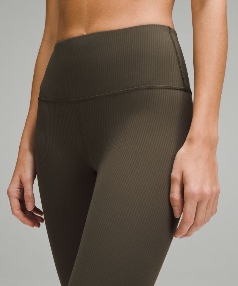 Lululemon Wunder Train High-Rise Räfflad Crop 23