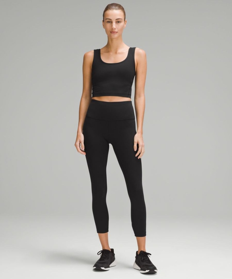 Lululemon Wunder Train High-Rise Räfflad Crop 23