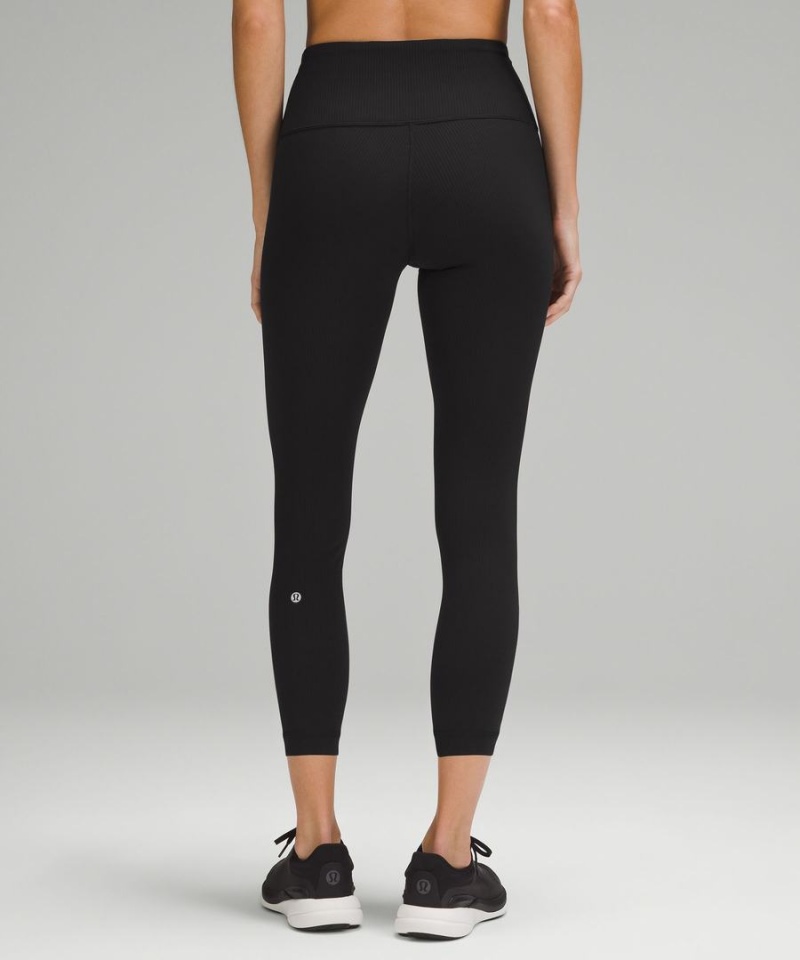 Lululemon Wunder Train High-Rise Räfflad Crop 23