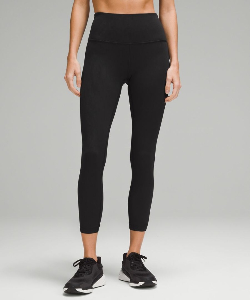 Lululemon Wunder Train High-Rise Räfflad Crop 23\