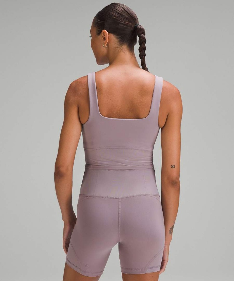 Lululemon Wunder Train Mesh Panel Linne Dam Lila Sverige | MDGXYW670