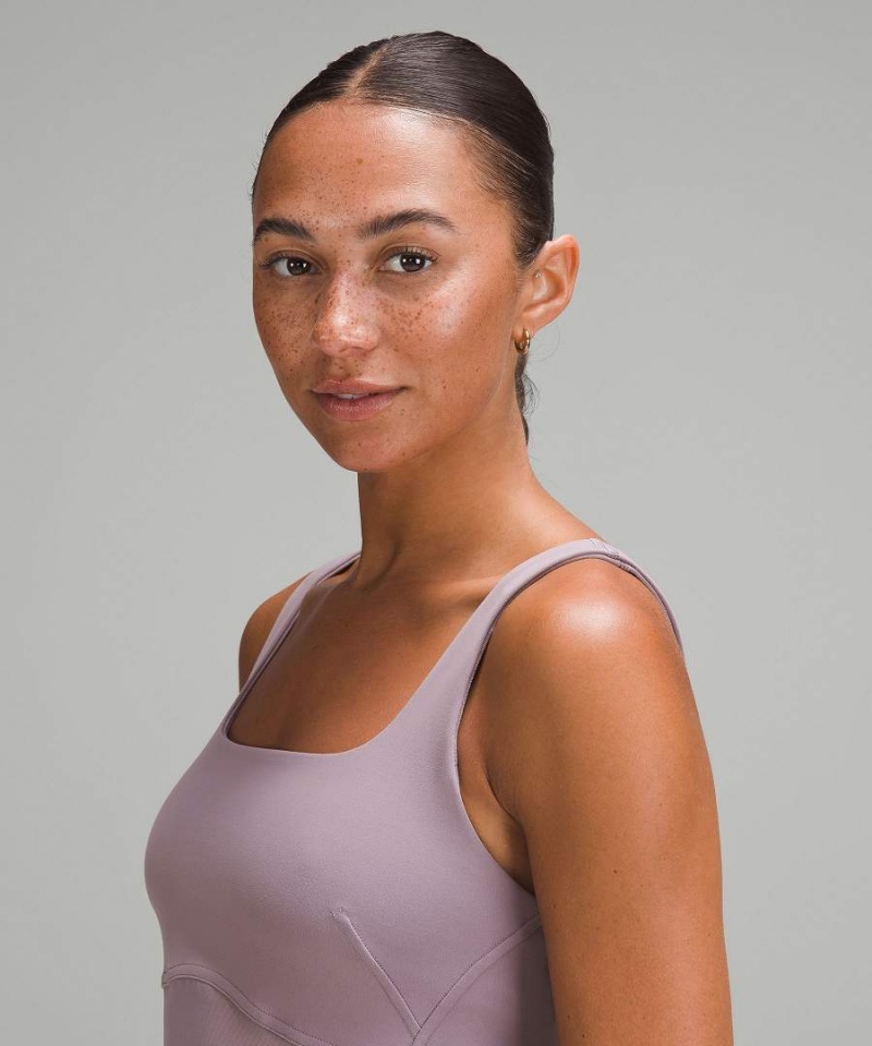 Lululemon Wunder Train Mesh Panel Linne Dam Lila Sverige | MDGXYW670