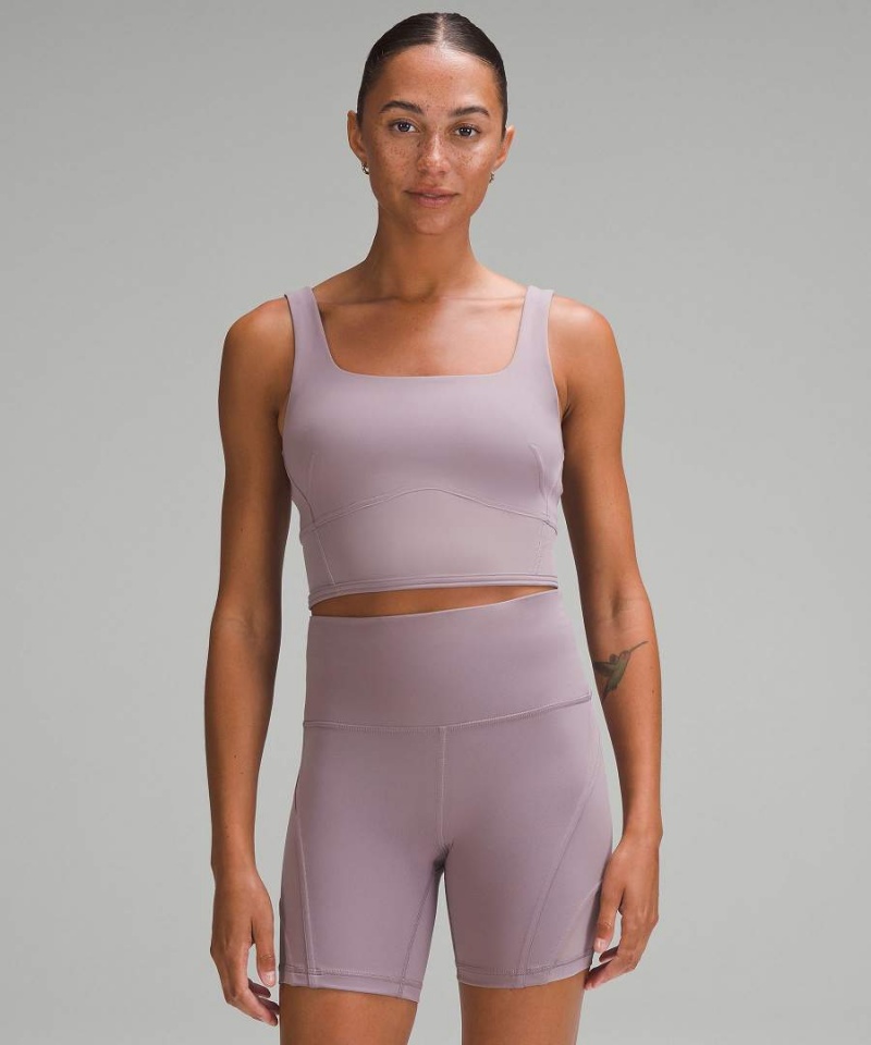 Lululemon Wunder Train Mesh Panel Linne Dam Lila Sverige | MDGXYW670