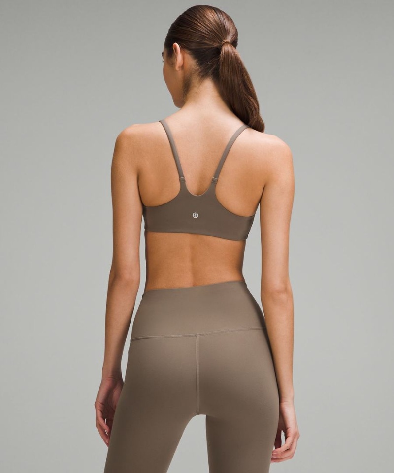 Lululemon Wunder Train Snörade Racer Bra Light Support, A/B Cup Sport BH Dam Grå Sverige | AXUKWS634