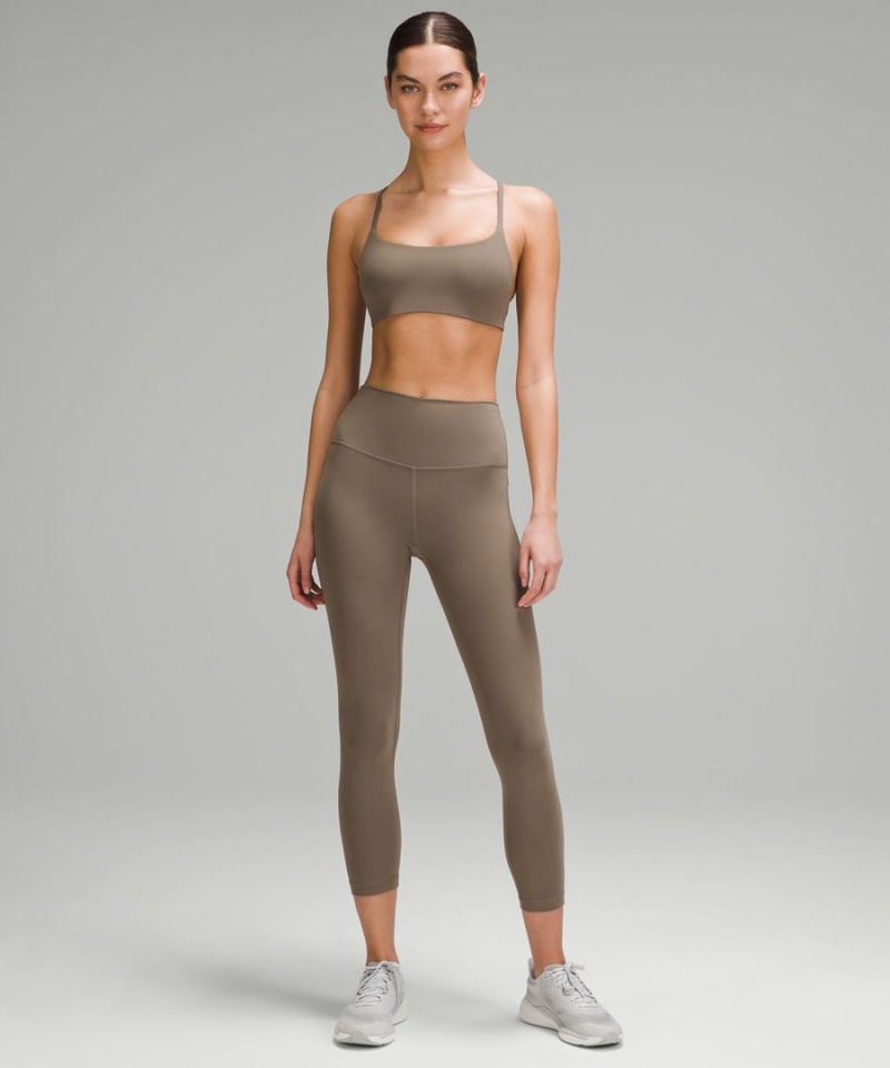 Lululemon Wunder Train Snörade Racer Bra Light Support, A/B Cup Sport BH Dam Grå Sverige | AXUKWS634