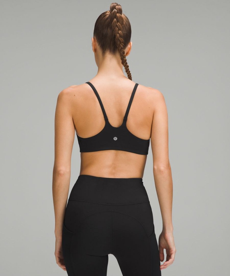 Lululemon Wunder Train Snörade Racer Bra Light Support, A/B Cup Sport BH Dam Svarta Sverige | PQZDWA342