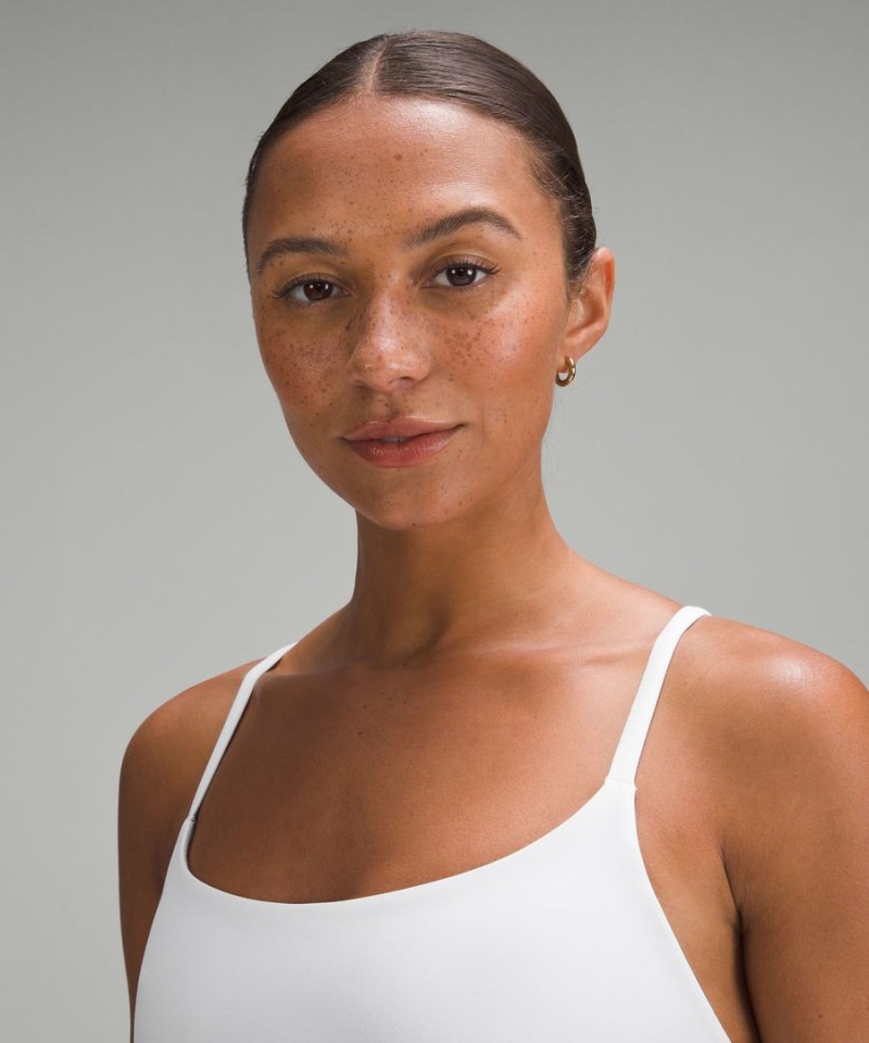 Lululemon Wunder Train Snörade Racer Bra Light Support, A/B Cup Sport BH Dam Vita Sverige | OPXIWB820