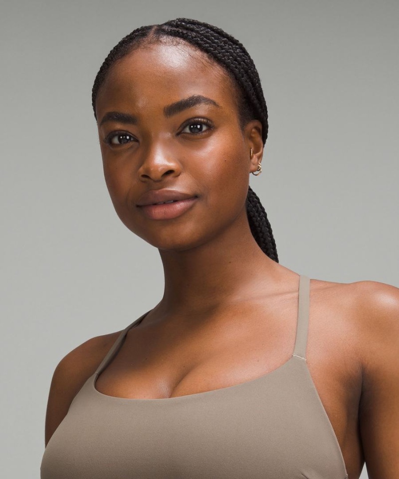 Lululemon Wunder Train Snörade Racer Bra Light Support, C/D Cup Sport BH Dam Grå Sverige | YHDUBN145