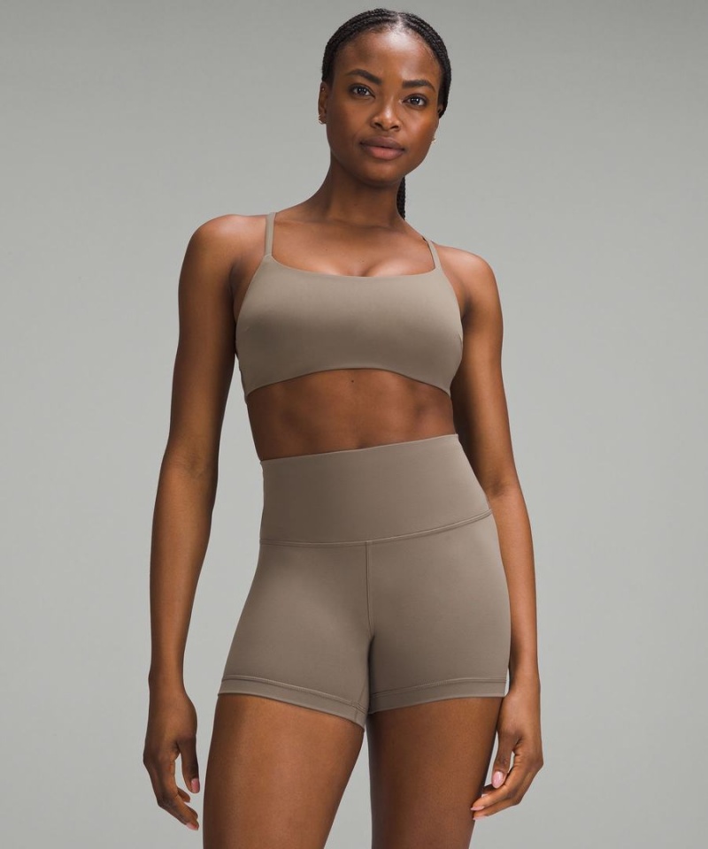 Lululemon Wunder Train Snörade Racer Bra Light Support, C/D Cup Sport BH Dam Grå Sverige | YHDUBN145
