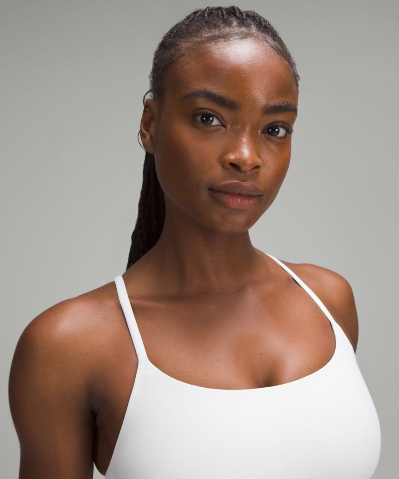 Lululemon Wunder Train Snörade Racer Bra Light Support, C/D Cup Sport BH Dam Vita Sverige | ULZYJV618