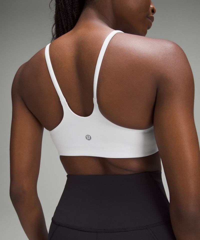 Lululemon Wunder Train Snörade Racer Bra Light Support, C/D Cup Sport BH Dam Vita Sverige | ULZYJV618