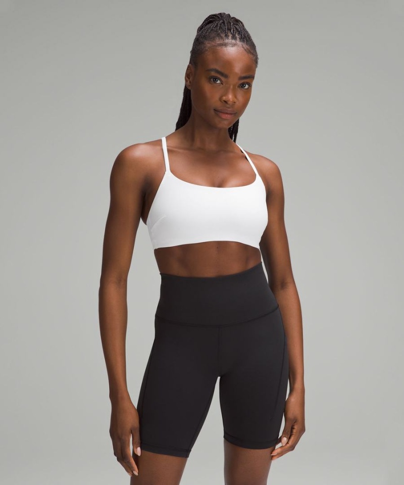 Lululemon Wunder Train Snörade Racer Bra Light Support, C/D Cup Sport BH Dam Vita Sverige | ULZYJV618