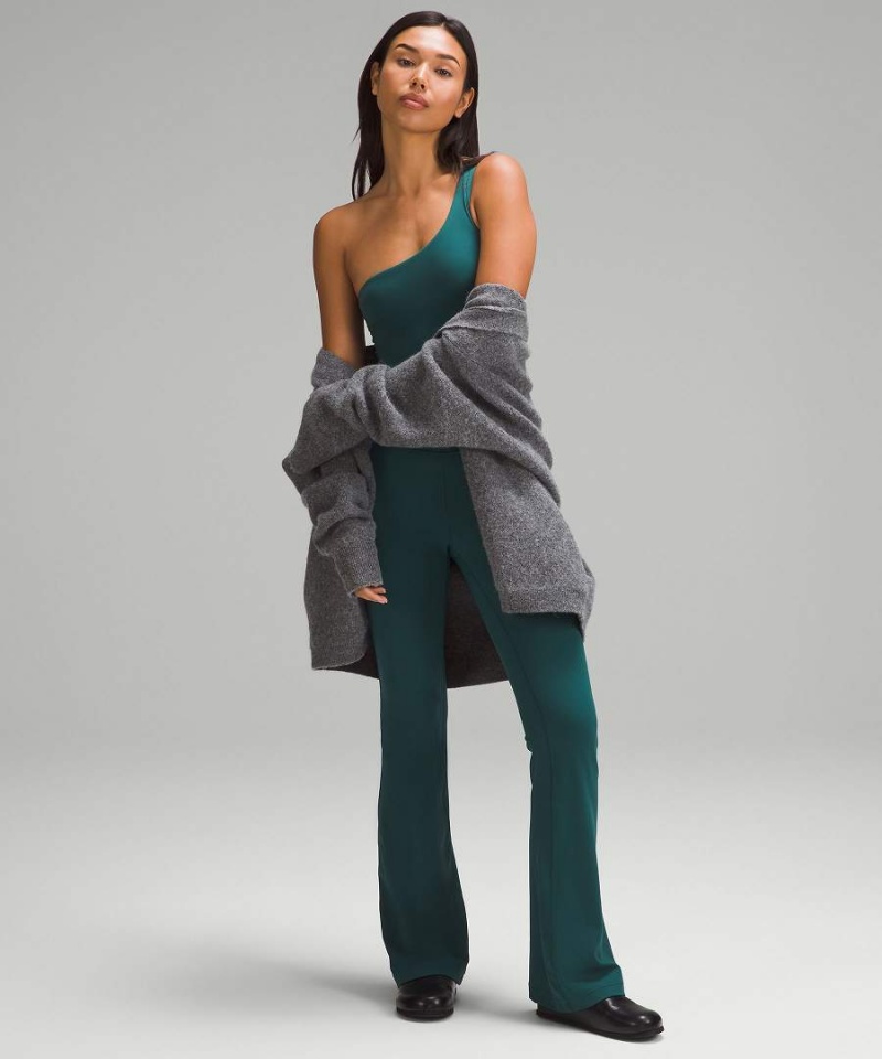 Lululemon Wundermost Ultra-Soft Nulu Asymmetrical Body Dam Turkos Sverige | FDJIWS269