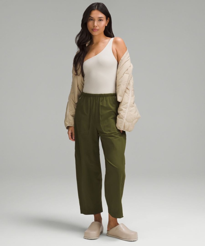 Lululemon Wundermost Ultra-Soft Nulu Asymmetrical Body Dam Bruna Sverige | WZLTBI405
