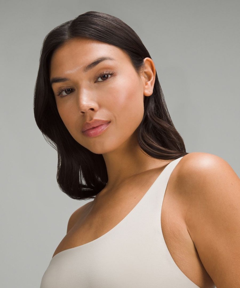 Lululemon Wundermost Ultra-Soft Nulu Asymmetrical Body Dam Bruna Sverige | WZLTBI405