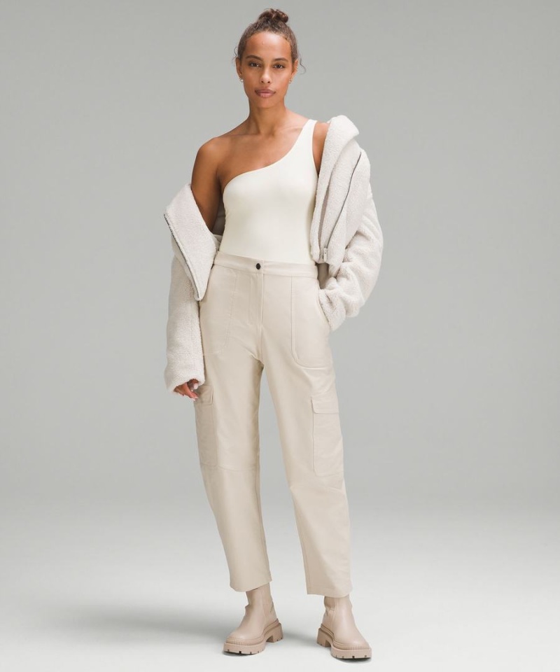 Lululemon Wundermost Ultra-Soft Nulu Asymmetrical Body Dam Beige Sverige | NLRPAY261