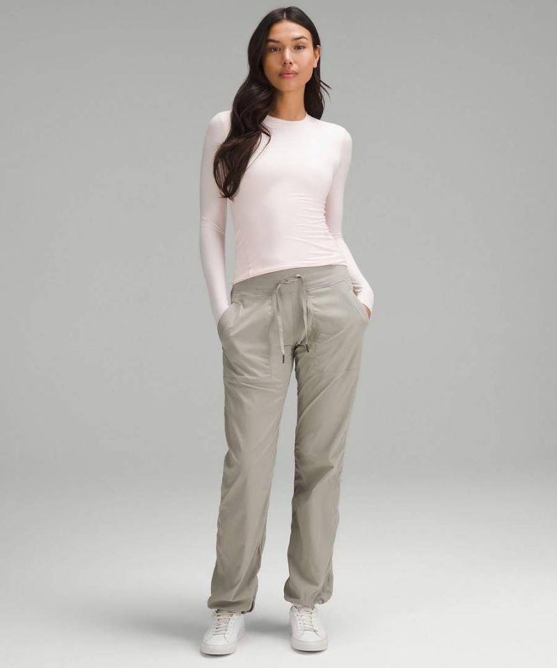 Lululemon Wundermost Ultra-Soft Nulu Crewneck Långärmad Tröja Dam Ljusröda Sverige | FSXWNA271