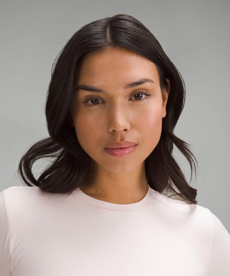 Lululemon Wundermost Ultra-Soft Nulu Crewneck Långärmad Tröja Dam Ljusröda Sverige | FSXWNA271