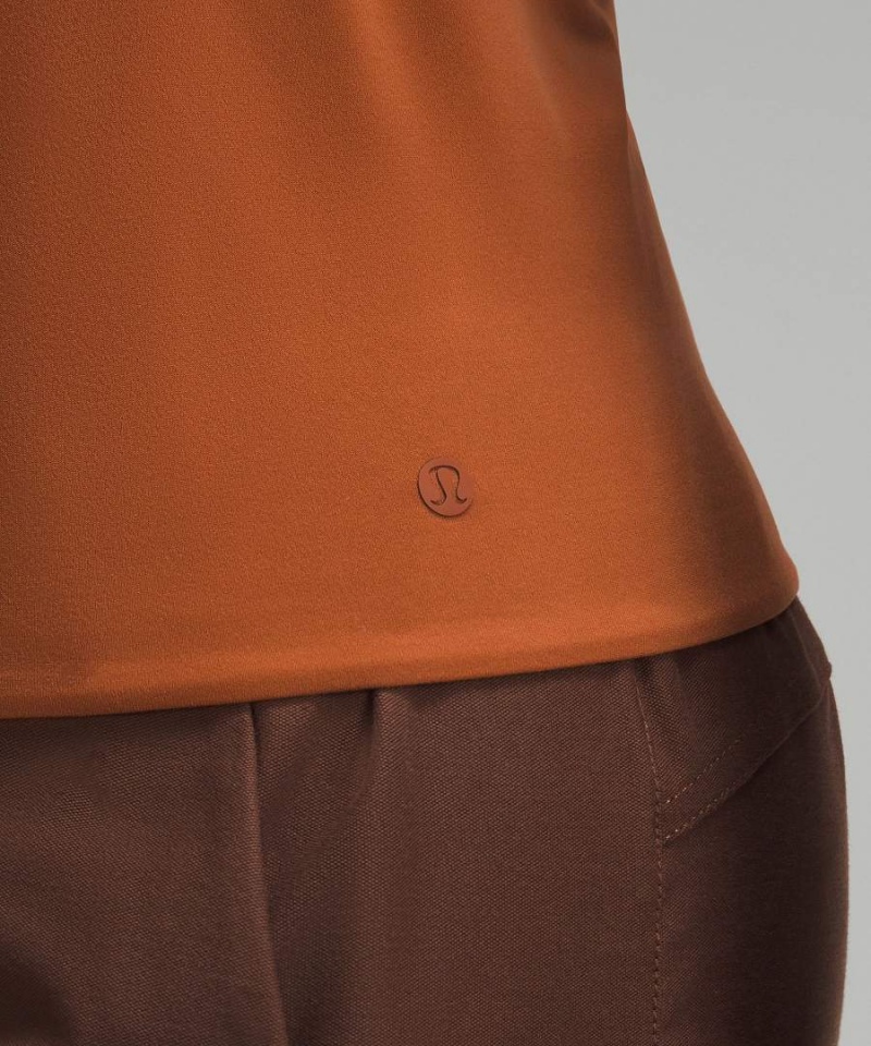 Lululemon Wundermost Ultra-Soft Nulu Crewneck Långärmad Tröja Dam Bruna Sverige | MYKNFH716