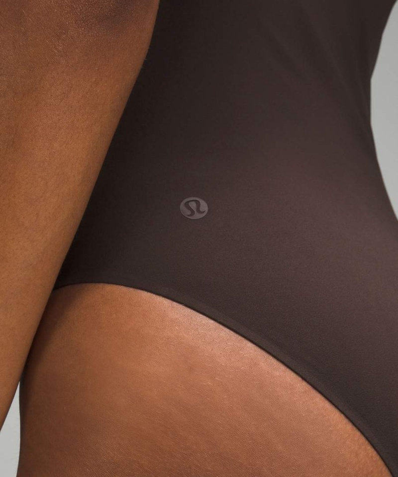 Lululemon Wundermost Ultra-Soft Nulu High-Neck Ärmlös Body Dam Choklad Sverige | YZQBUR398