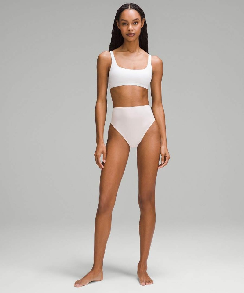 Lululemon Wundermost Ultra-Soft Nulu High-Midja String Underkläder Dam Svarta Sverige | VAMTPG367