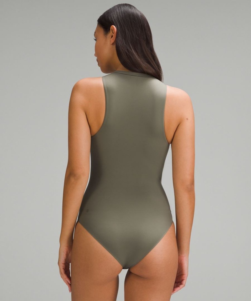 Lululemon Wundermost Ultra-Soft Nulu High-Neck Ärmlös Body Dam Gröna Sverige | JILCUN860