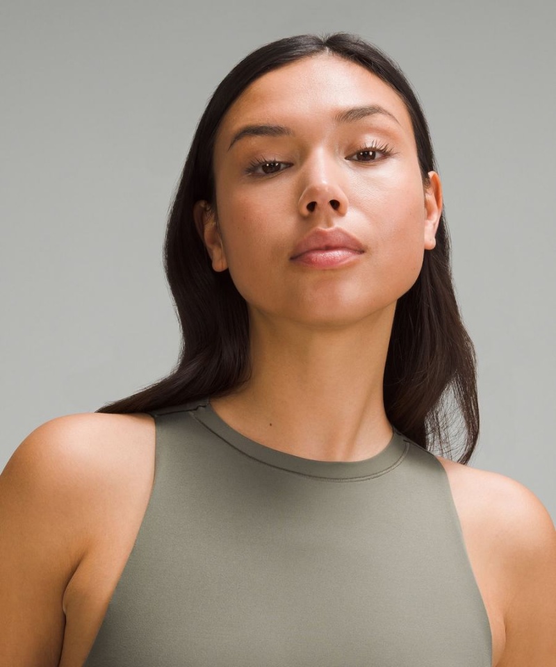 Lululemon Wundermost Ultra-Soft Nulu High-Neck Ärmlös Body Dam Gröna Sverige | JILCUN860