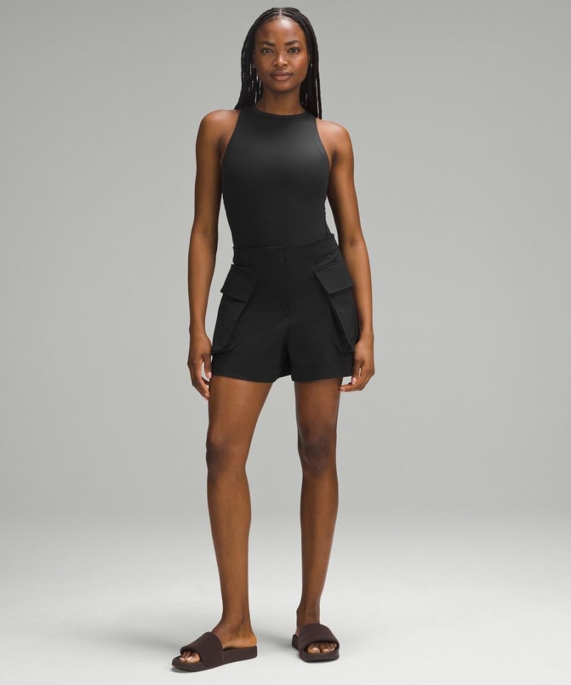 Lululemon Wundermost Ultra-Soft Nulu High-Neck Ärmlös Body Dam Svarta Sverige | KWDZAG346