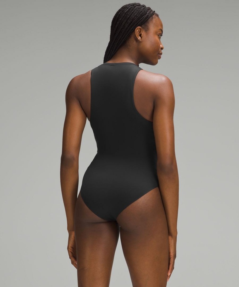 Lululemon Wundermost Ultra-Soft Nulu High-Neck Ärmlös Body Dam Svarta Sverige | KWDZAG346