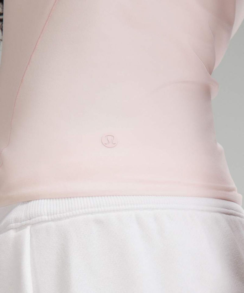 Lululemon Wundermost Ultra-Soft Nulu Hip-Length Crew Korta-Sleeve T-shirt Dam Ljusröda Sverige | BTSPHZ145
