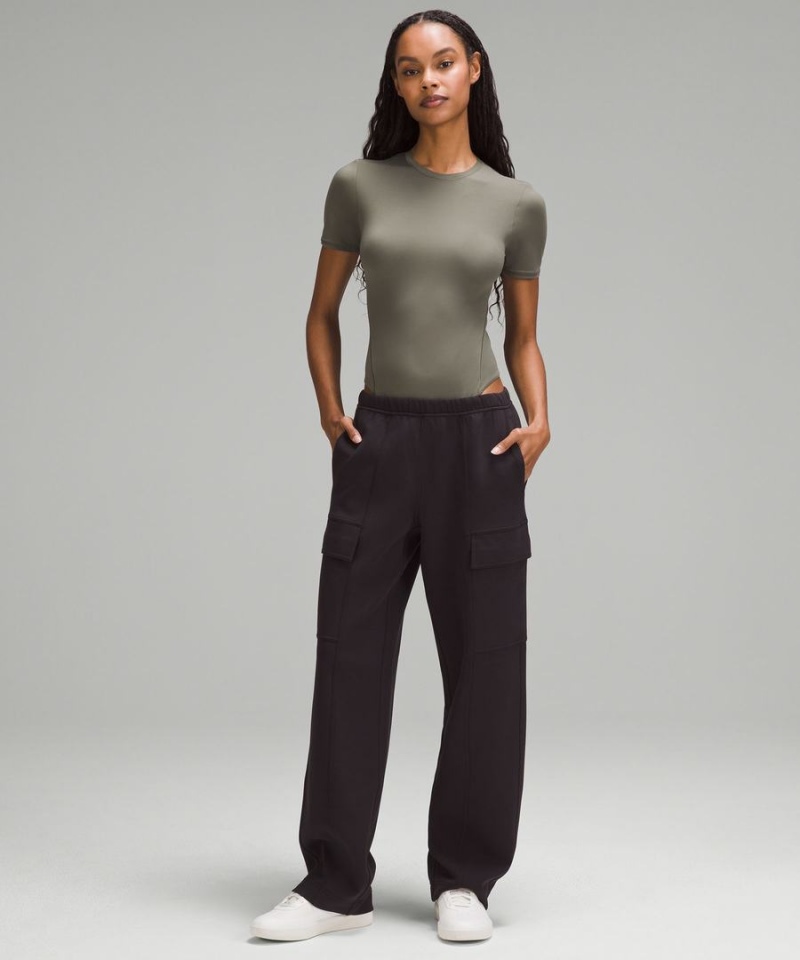 Lululemon Wundermost Ultra-Soft Nulu Korta-Sleeve Crew String Body Dam Gröna Sverige | UESILJ158