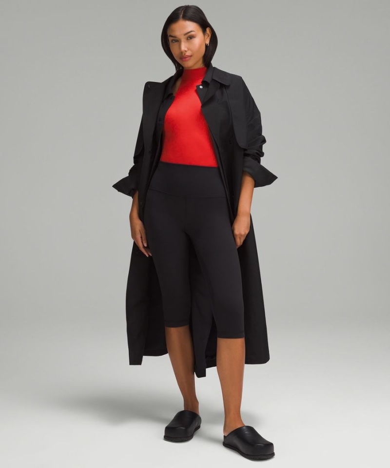 Lululemon Wundermost Ultra-Soft Nulu Mockneck Ärmlös Body Dam Röda Sverige | MRFUBN956
