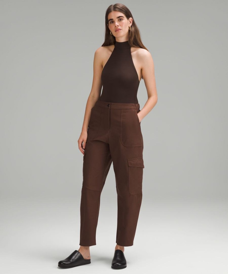 Lululemon Wundermost Ultra-Soft Nulu Mockneck Ärmlös Body Dam Choklad Sverige | BUITCP364