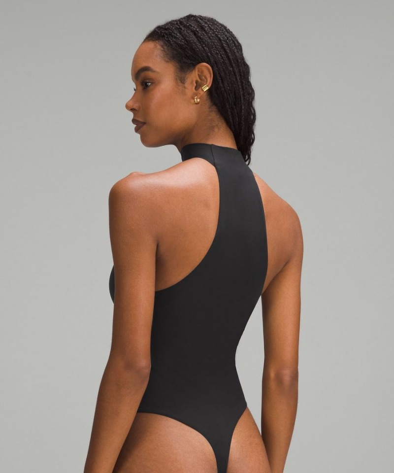 Lululemon Wundermost Ultra-Soft Nulu Mockneck Ärmlös Body Dam Svarta Sverige | DEKAFT965