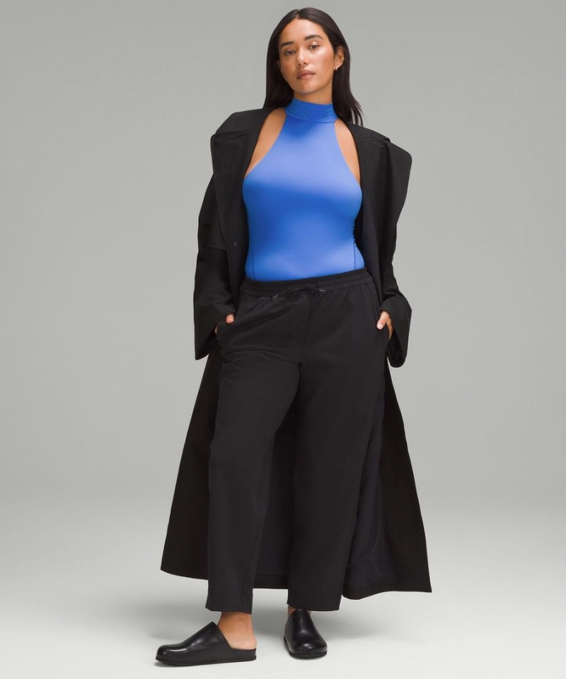 Lululemon Wundermost Ultra-Soft Nulu Mockneck Ärmlös Body Dam Blå Sverige | JXANVT103
