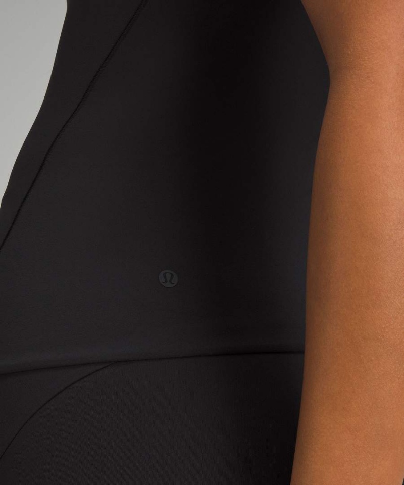 Lululemon Wundermost Ultra-Soft Nulu Mockneck Linne Dam Svarta Sverige | RBFJEN428