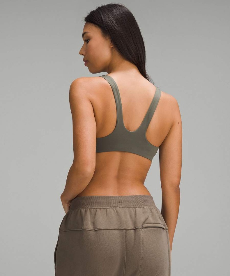 Lululemon Wundermost Ultra-Soft Nulu Racerback Bralette Sport BH Dam Mörkgröna Sverige | IVJZQN304