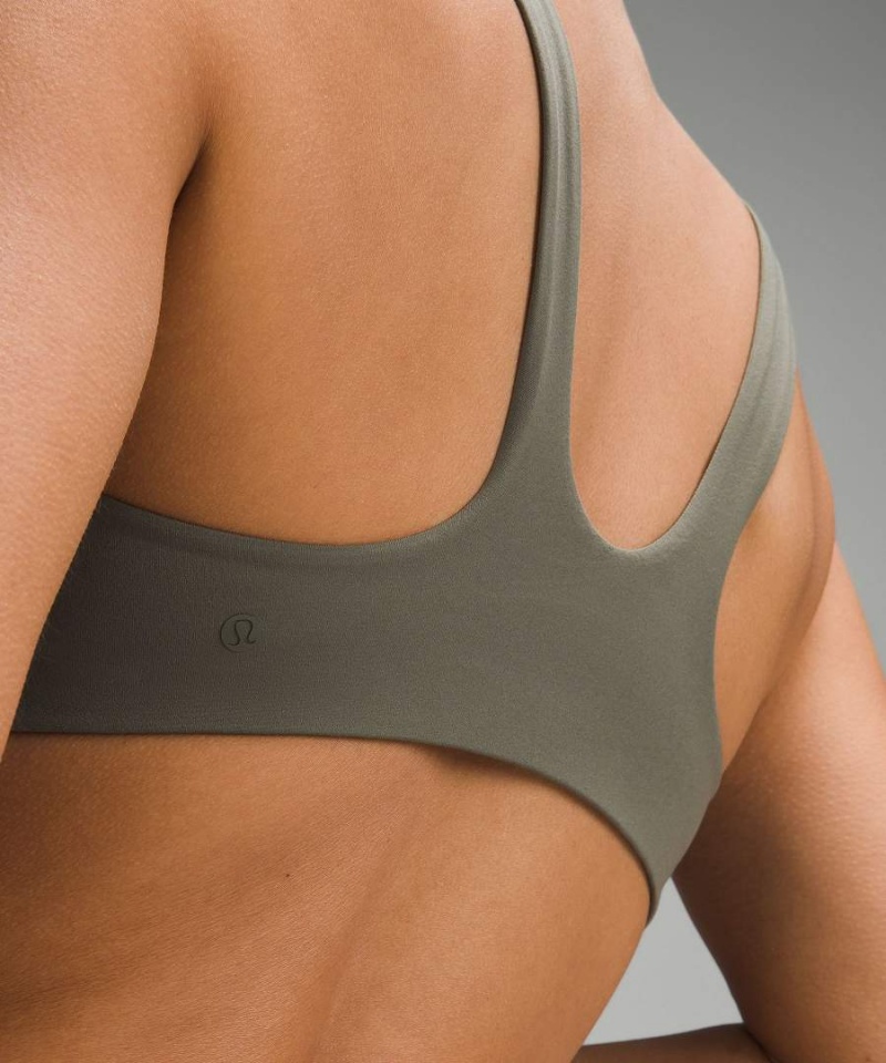 Lululemon Wundermost Ultra-Soft Nulu Racerback Bralette Sport BH Dam Mörkgröna Sverige | IVJZQN304